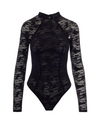 Diesel Slim-Fit Lace Bodysuit with Logo Detail