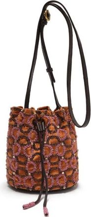 Maliparmi Bolso Cubo de Terciopelo con Cadena - Bags - Mujer - Marr&oacute;n - ONE SIZE