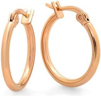 Steeltime 18k Rose Gold Plated Hoop Earrings at Nordstrom Rack