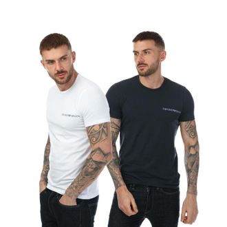 Emporio Armani Heren Emporio Armani 2 Pack Underwear Logo T-Shirt in Multicolour
