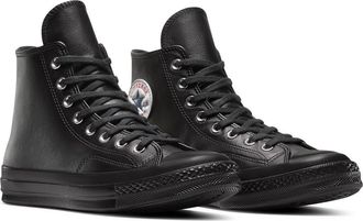 Converse Chuck 70 High Top Sneaker in Black/Black/White at Nordstrom, Size 10.5