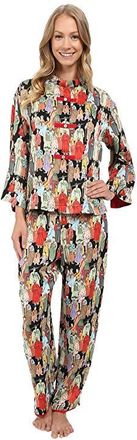 Natori Dynasty PJ Womens Pajama Sets Black : M (Womens 10-12), Polyester