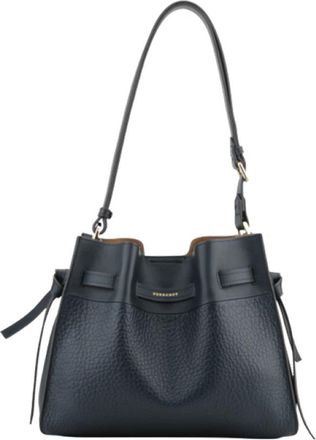 Pourchet Blossom Schoudertas - Dames - Schoudertassen - Blauw - ONE Size - Leer - Tassen