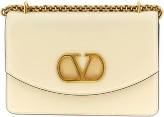 Valentino Garavani Vain Schoudertas - Dames - Schoudertassen - Wit - ONE Size - Leer - Tassen