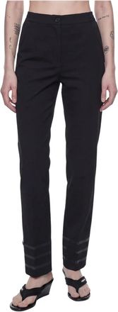 Coperni Technische Pantalon - Dames - Slim Fit Broeken - Groen - S - Leer - Broeken
