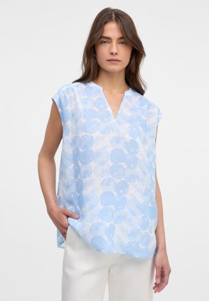Eterna Shirtbluse ETERNA LOOSE FIT, Damen, Gr. 34, hellblau, 38% Leinen, 62% Lyocell, Blusen Shirtbluse