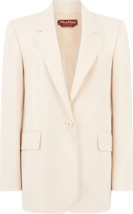 Max Mara Bosco Blazer - Dames - Blazers - Beige - L - Polyester - Jassen