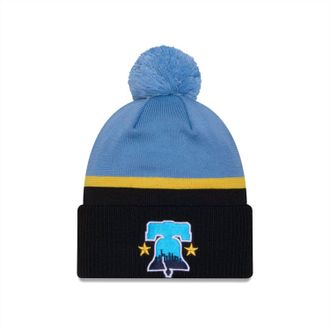Pro Standard Phillies City Connect Knit Beanie In Blue Navy Blue
