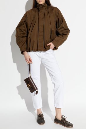 Moschino Jeans With Heart Motif, Womens, White