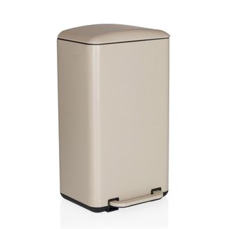 hjh OFFICE Papelera Metal Beige