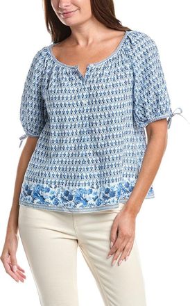 Max Studio Tie-Sleeve Blouse