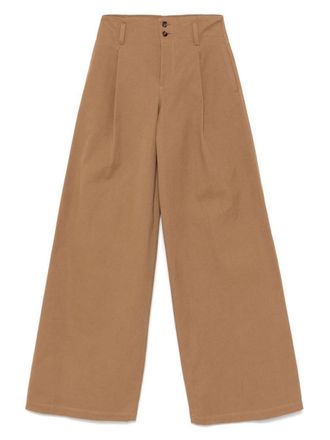 Chloé Cotton Wide-Leg Trousers