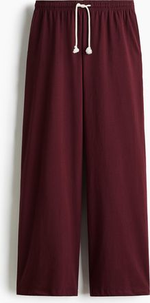 H&M Weite Joggpants - Red
