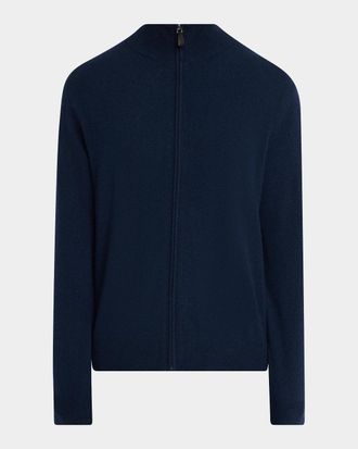 Neiman Marcus Men & apos;s Cashmere Zip-Up Sweatshirt