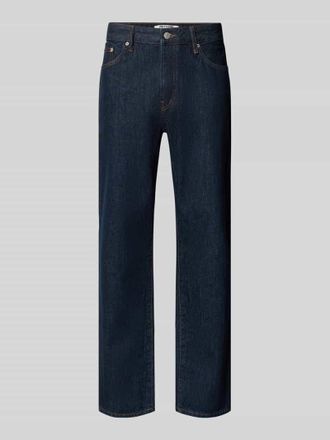 Only & Sons Straight Fit Jeans aus reiner Baumwolle Model EDGE in Dunkelblau, Gr&ouml;&szlig;e 30/32