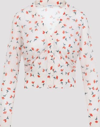 Jil Sander katoenen vest met V-hals