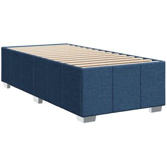 vidaXL Estructura De Cama Sin Colch&oacute;n Tela Azul 100x200 Cm Vidaxl