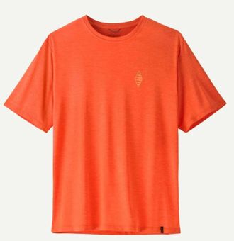 Patagonia Mens Capilene Shirt In Orange Peel