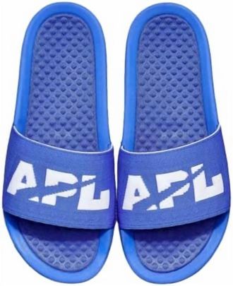 Athletic Propulsion Labs Womens Big Logo Techloom Slide Sandal In Cobalt/white