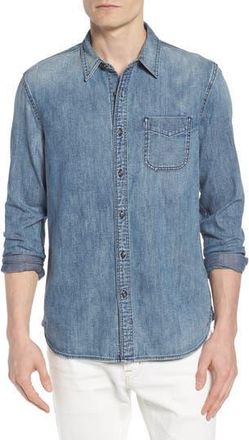 AG - Adriano Goldschmied Nelson Slim Fit Sport Shirt in 11 Years Castor at Nordstrom Rack, Size X-Large