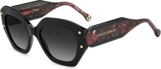 Carolina Herrera HER 0365/S Zonnebril - Dames - Zonnebrillen - Zwart - 53 MM - Accessoires