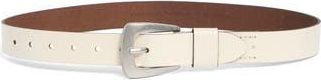 AllSaints Casual Leather Belt in Roe /Antique Nickel at Nordstrom Rack, Size X-Large