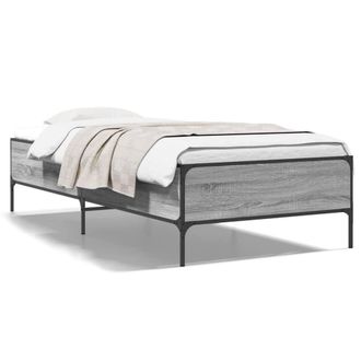 Berkfield Home Bed Frame without Mattress Grey Sonoma 90x200 cm