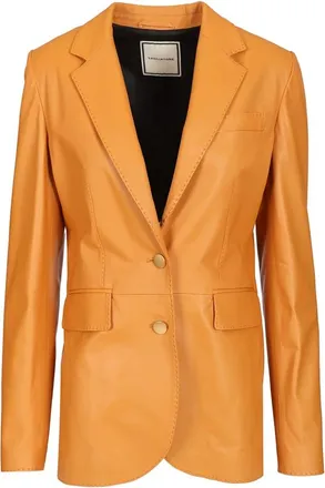 Tagliatore Jassen, Dames, Bruin, L, Leer, Sophie Blazer
