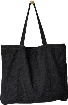 Generic Solid Color Simple Womens Shoulder Bag Large Capacity Portable Ladies Shopping Retro Handbags(L black)