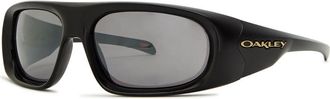 Oakley Belleville Wrap-around Sunglasses - Black - One Size