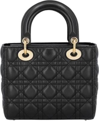 Dior Pre-owned Small Lady Dior - My Abcdior - Dames - Vintage Handtas - Zwart - ONE Size - Vintage