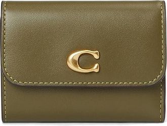 Coach Essential Card Holder Wallet Wallet Womens Handbags Olive, Leather/Polyester