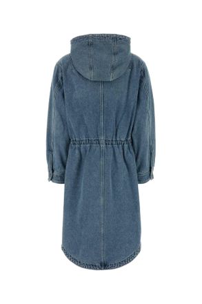 Michael Kors Womens Denim Parka Horizonwash Cotton Giubbini