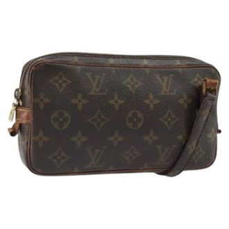 Louis Vuitton Pre-owned Cross Body Bags, female, Brown, Size: ONE SIZE Pre-owned Vintage Canvas Cross Body Bag
