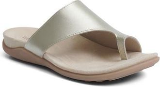 Strive Footwear Capri IV Toe Loop Sandal in Gold at Nordstrom, Size 8.5