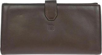 Loewe Pre-owned Leren Portemonnee - Dames - Vintage Accessoires - Bruin - ONE Size - Leer - Vintage