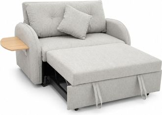 Home Heavenly Home Heavenly - Sof&aacute; Cama Thor De 2 Plazas Sof&aacute; Plegable Tapizado En Tela Super Soft, 88x143x95-220 Cm. Color: Gris