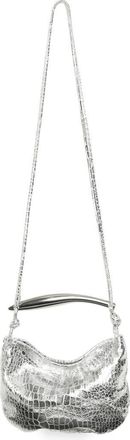 Walter Baker Hazel Mini Hobo Crossbody Bag in Platinum Croc Embossed at Nordstrom Rack