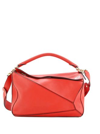 Loewe Puzzle Bag Leather Medium shoulder bag - Rood