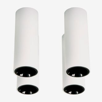 Sklum Pack De 4 Apliques De Techo Led De Superficie Redondos &Oslash;7,2 Cm En Aluminio Luisiana Sklum