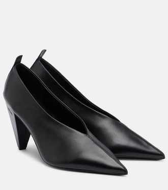 Loewe Origami Cubic leather pumps