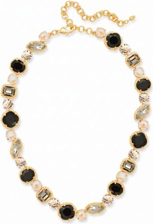 Sorrelli Womens Cushion-Cut Tennis Necklace In Starry Night