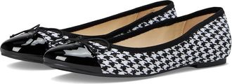 Nine West Prosep Womens Flat Shoes Black/White Houndstooth : 9.5 M, Leather