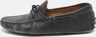 Tod's Tods Black Leather Gommino Loafers