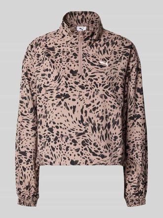 Puma Relaxed Fit Sweatshirt mit Logo-Print in Beige, Gr&ouml;&szlig;e XL