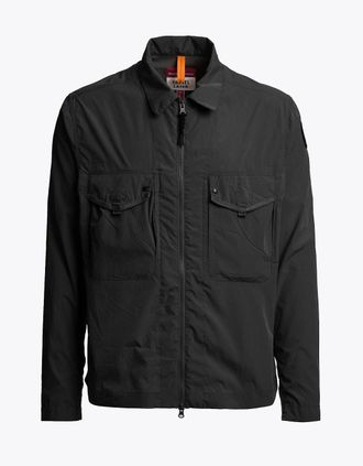 Parajumpers Mens Parajumpers Elgin Mens Overshirt - Black 541 - Size: 42/Regular