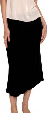 Starkx Farah Velvet Skirt In Black