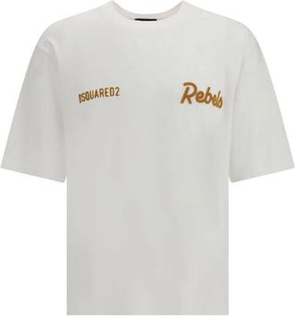 Dsquared2 Hombre, Camisetas, Blanco, Talla: XL