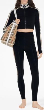 Burberry Womens Cropped Top - Black Nylon - Size X-Small