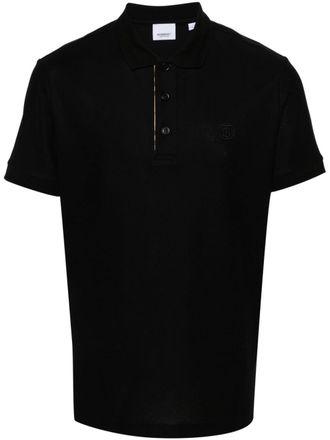 Burberry Polo con ricamo - Nero